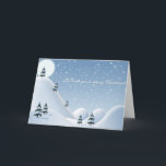 Christmas Card Snowy Mountains Feestdagen Kaart<br><div class="desc">Say happy Christmas with this lovely scene of snowy mountains</div>