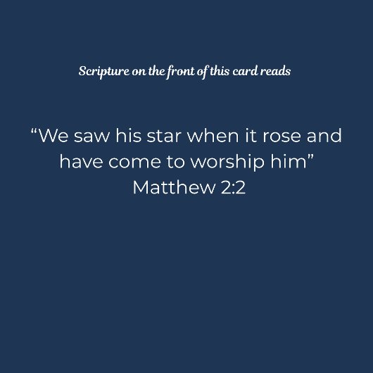 Christmas Card – The Star of Bethlehem & Wise Men Kaart