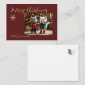  Christmas Card – Tom & Luna Holiday Lights Scene Notitiekaartje (Voorkant / Achterkant)