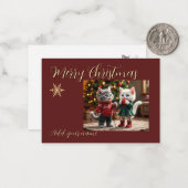  Christmas Card – Tom & Luna Holiday Lights Scene Notitiekaartje (Voorkant / Achterkant in situ)