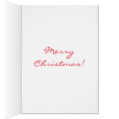 CHRISTMAS CARD WHITE RETRIEVEN MET RODE BOW (Binnen (Rechts))