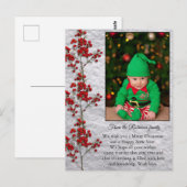Christmas Card With a Smiling and Happy Baby. Briefkaart (Voorkant / Achterkant)