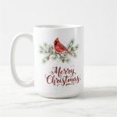 Christmas Cardinal Holiday Coffee Mok (Links)