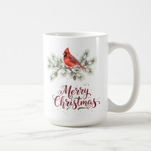 Christmas Cardinal Holiday Coffee Mok (Rechts)