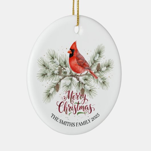 Christmas Cardinal Holiday Ornament (Rechts)