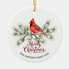 Christmas Cardinal Holiday Ornament