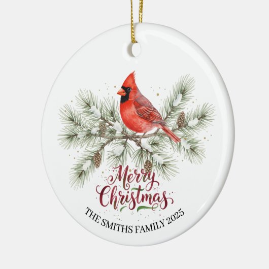 Christmas Cardinal Holiday Ornament (Links)