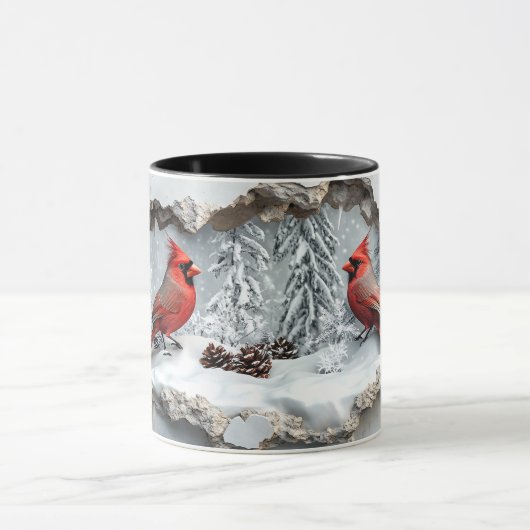 Christmas Cardinal Mug Mok (Midden)
