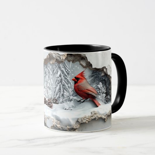 Christmas Cardinal Mug Mok (Voorkant rechts)