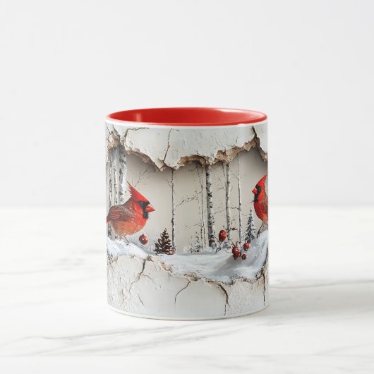 Christmas Cardinal Mug Mok (Midden)
