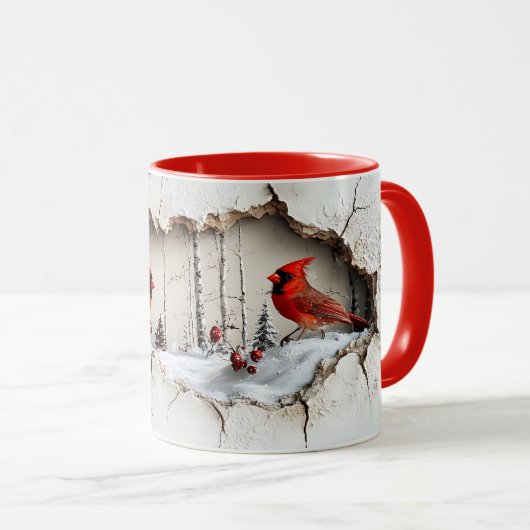 Christmas Cardinal Mug Mok (Voorkant rechts)
