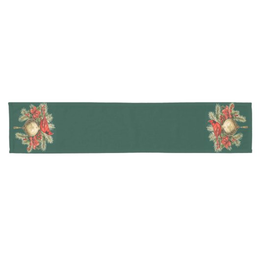 Christmas Cardinal Table Runner Korte Tafelloper (Horizontaal)