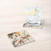 Christmas Cardinals Kartonnen Onderzetters (Insitu)