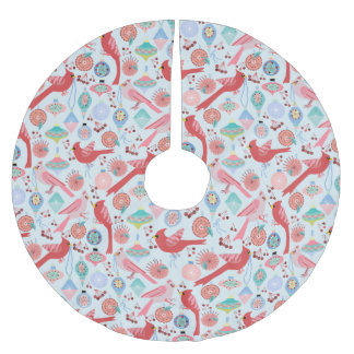 Christmas Cardinals Midcentury Modern Kerstboom Rok