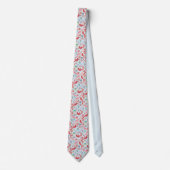Christmas Cardinals Midcentury Modern Neck Tie Stropdas (Voorkant)