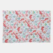 Christmas Cardinals Midcentury Modern Theedoek (Horizontaal)