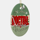 CHRISTMAS CARDIOLOGIST DOCTOR KERAMISCH ORNAMENT (Rechts)
