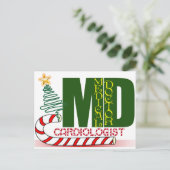 CHRISTMAS CARDIOLOGIST FEESTDAGENKAART (Staand voorkant)