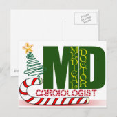 CHRISTMAS CARDIOLOGIST FEESTDAGENKAART (Voorkant / Achterkant)