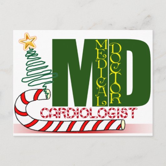 CHRISTMAS CARDIOLOGIST FEESTDAGENKAART (Voorkant)