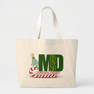 CHRISTMAS CARDIOLOGIST GROTE TOTE BAG