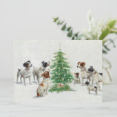 Christmas | Carl Reichert Feestdagenkaart (Staand voorkant)