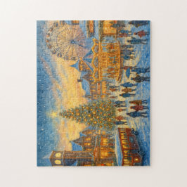 Christmas Carnival Town Winter Village Legpuzzel