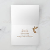 Christmas Carol Angel's From Realms of Glory Feestdagen Kaart (Binnen)