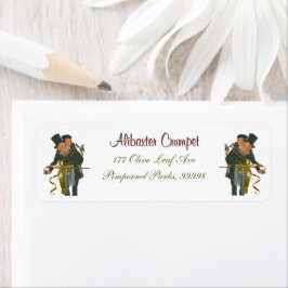 Christmas Carol "Bob Cratchit Tiny Tim Return Etiket