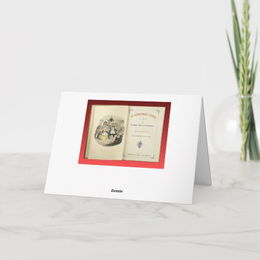 Christmas Carol, Frontispice uit de eerste editie Feestdagen Kaart (Achterkant)