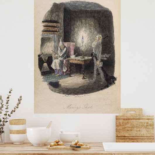 Christmas Carol - Marley's Ghost Poster (Keuken)