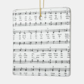 Christmas Carol Sheet Music Away in a Manger Keramisch Ornament (Links)