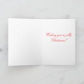 Christmas Carol: "Vrolijke oude kerstman" Feestdagen Kaart (Binnen)