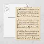 Christmas Carol: "Vrolijke oude kerstman" Feestdagenkaart (Voorkant / Achterkant)