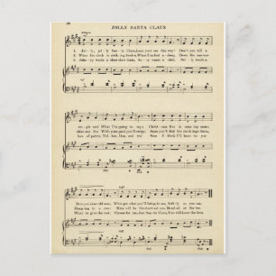 Christmas Carol: "Vrolijke oude kerstman" Feestdagenkaart