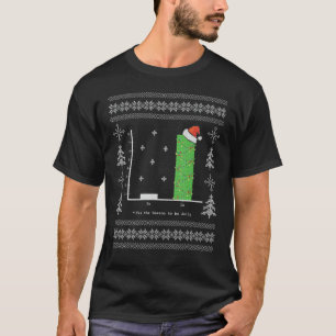 Christmas Carol Wiskunde Bar Graph Ugly Christmas T-shirt