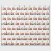 Christmas Carolers Singing by a Lampost Cadeaupapier (Vlak)