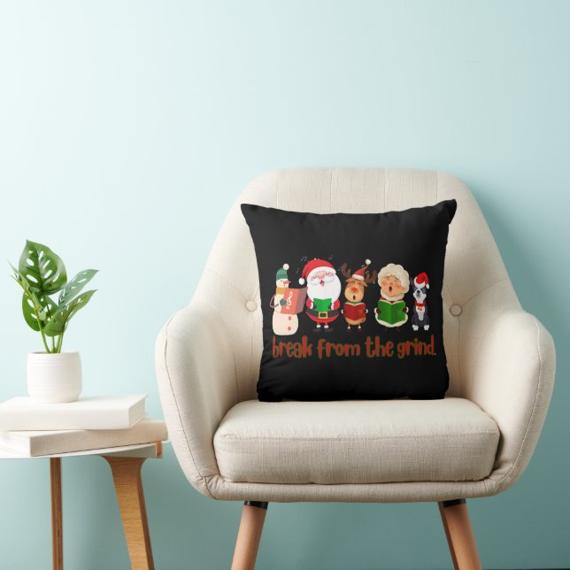Christmas Caroling BFTG Pillow Kussen (Stoel)