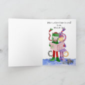 Christmas Caroling Cool Cats namen Feestdagen Kaart (Binnen)