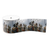 Christmas Caroling Dogs In Snowflakes Grosgrain Lint (Spoel)