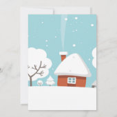 Christmas caroling fundraiser event party kaart (Achterkant)