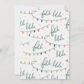 Christmas Caroling Musical Carol Speel Blue Holida Kaart (Achterkant)