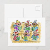 Christmas Carollers Briefkaart (Voorkant / Achterkant)
