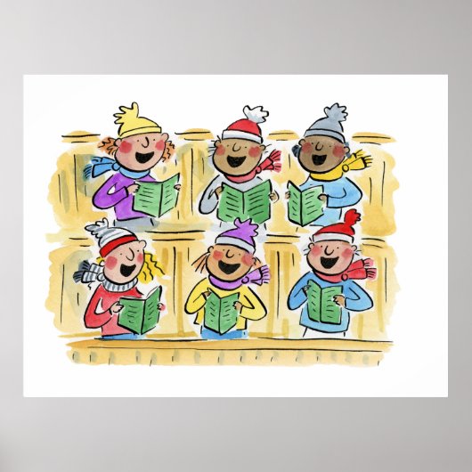 Christmas Carollers Poster (Voorkant)