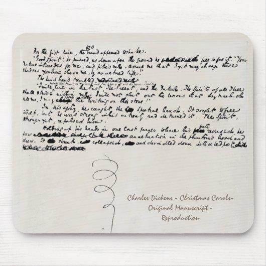 CHRISTMAS CAROLS CHARLES DICKENS MANUSCRIPT MUISMAT (Voorkant)