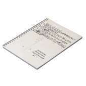 CHRISTMAS CAROLS CHARLES DICKENS MANUSCRIPT NOTITIEBOEK (Linkerzijde)