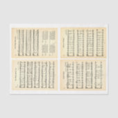 Christmas Carols Hymns Bladmuziek DV1 Decoupage Tissuepapier (Voorkant)