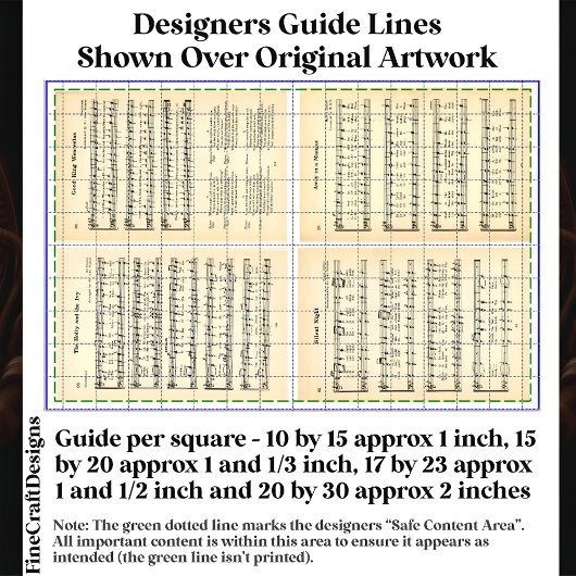 Christmas Carols Hymns Bladmuziek DV1 Decoupage Tissuepapier