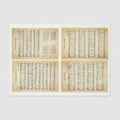 Christmas Carols Hymns Bladmuziek DV1F Decoupage Tissuepapier (Voorkant)