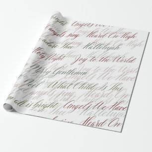 Christmas Carols Wrapping Paper Cadeaupapier